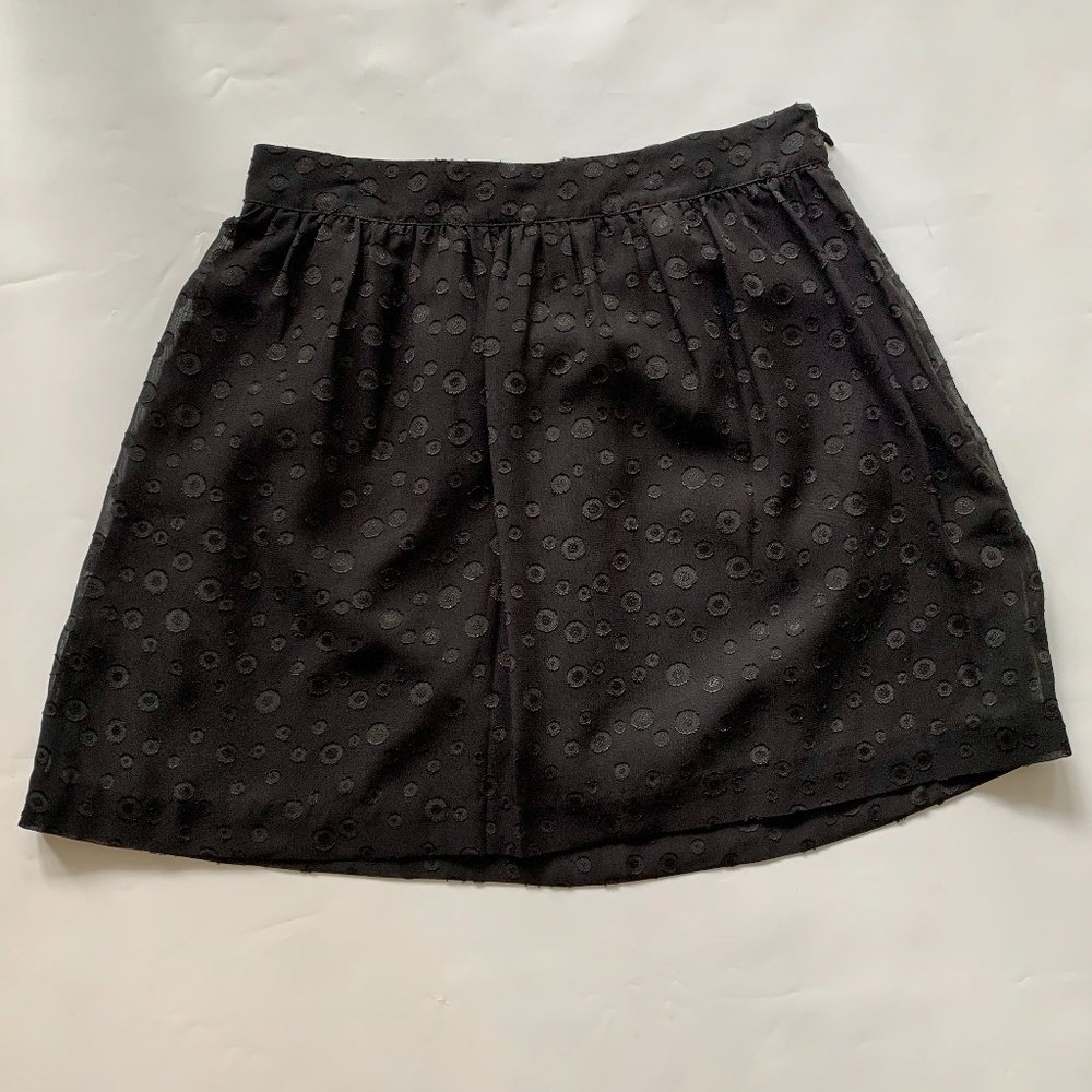 Eric and Lani Juniors Back Texture Dot Mini Skirt